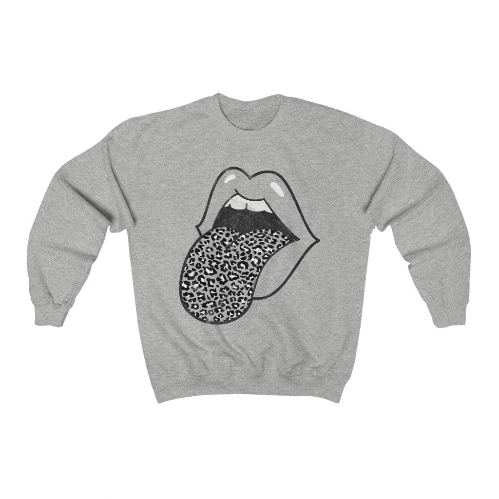 Tongue out sweatshirt sale