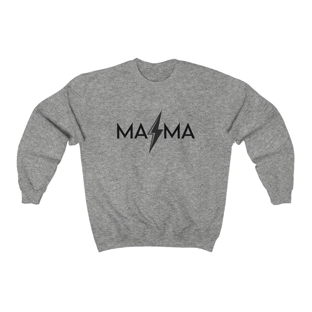 Mama Lightning Bolt Unisex Crewneck Sweatshirt – Always Stylish Mama