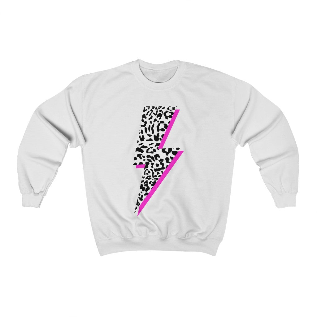 Leopard lightning bolt online sweatshirt