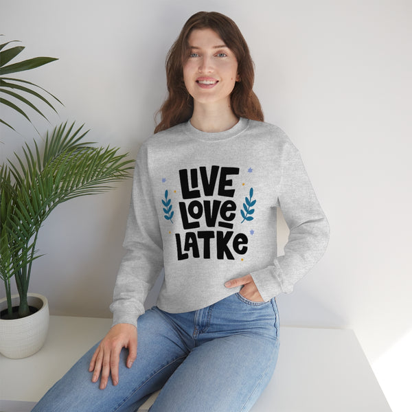 Live Love Latke Hanukkah Unisex Sweatshirt