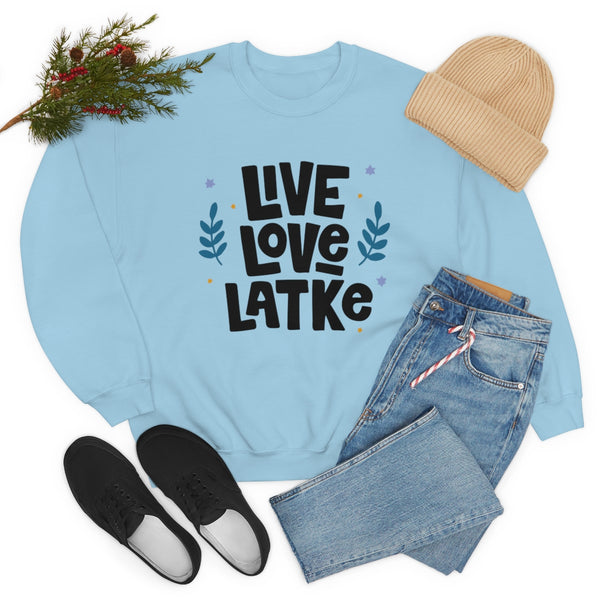 Live Love Latke Hanukkah Unisex Sweatshirt