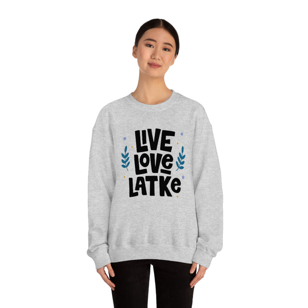 Live Love Latke Hanukkah Unisex Sweatshirt