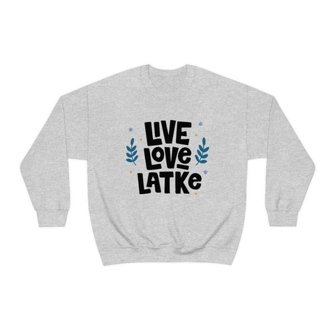 Live Love Latke Hanukkah Unisex Sweatshirt