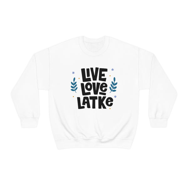 Live Love Latke Hanukkah Unisex Sweatshirt